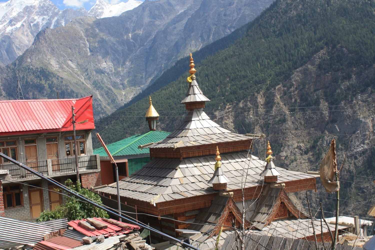 Temple in village Telengi in the village near Kalpa.